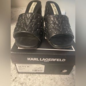 Karl Lagerfeld studded sandals